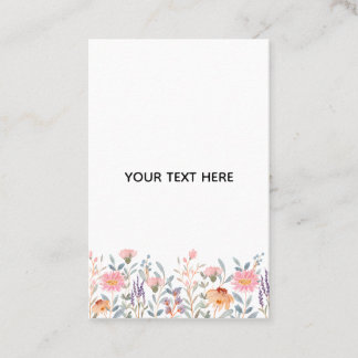 Carte De Visite Créez Votre Propre Floral