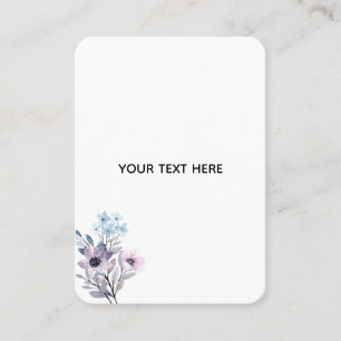 Carte De Visite Créez Votre Propre Floral 