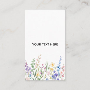 Carte De Visite Créez Votre Propre Floral