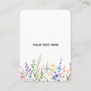 Carte De Visite Créez Votre Propre Floral 