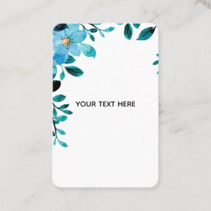 Carte De Visite Créez Votre Propre Floral