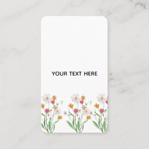 Carte De Visite Créez Votre Propre Floral 