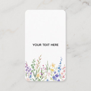 Carte De Visite Créez Votre Propre Floral