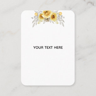 Carte De Visite Créez votre propre floral