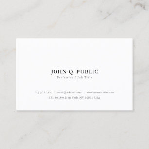 Carte De Visite Créez votre propre minimaliste Élégant Simple M