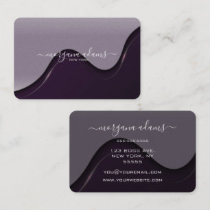 Carte De Visite Créez votre propre vague violet