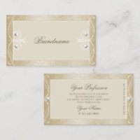 Crème beige Mosaïque Bijoux étincelants Ornement