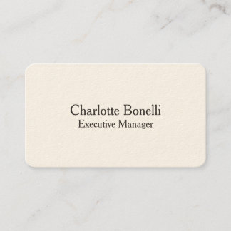 Carte De Visite Crème de signature minimaliste moderne professionn