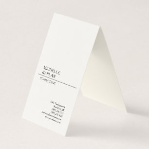 Carte De Visite Crème de signature Moderne Professionnel Exclusif