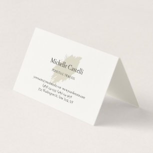 Carte De Visite Crème de signature professionnelle unique classiqu