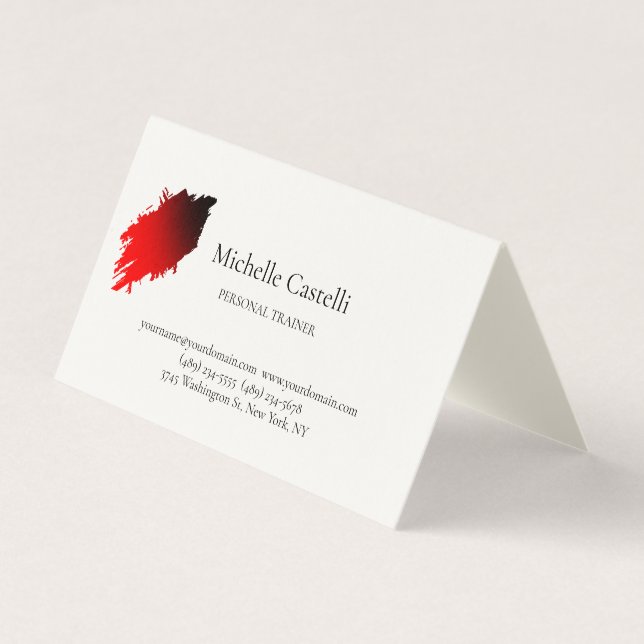 Carte De Visite Crème de signature professionnelle unique classiqu (Devant)