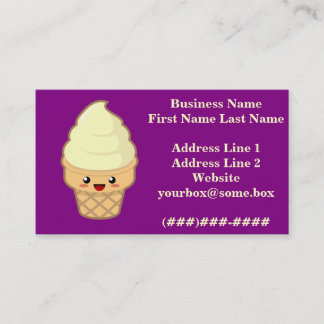 Carte De Visite Crème glacée