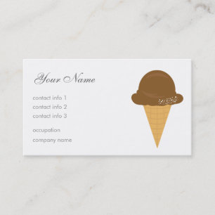 Carte De Visite Crème glacée de chocolat