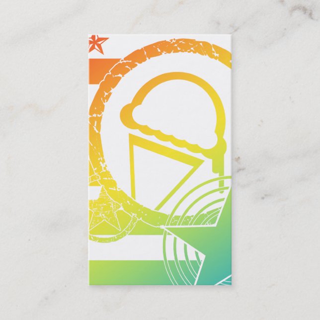 Carte De Visite crème glacée punk dripz (Devant)