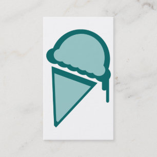 Carte De Visite crème glacée rétro dripz