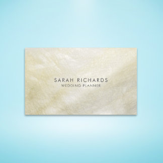 Carte De Visite Crème Mère de Pearl Elegant