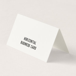 Carte De Visite Crème pliée à signature personnalisée