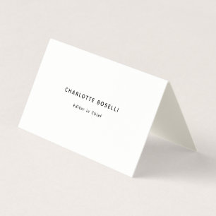 Carte De Visite Crème professionnelle minimaliste et élégante