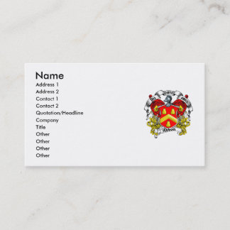 Carte De Visite Crête de famille d'Abbott