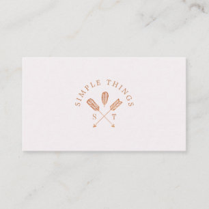 Carte De Visite Crête et monogramme de Bohème féminins de flèche