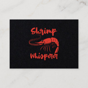 Carte De Visite Crevettes Whisperer Fruits de mer Épissette Homard