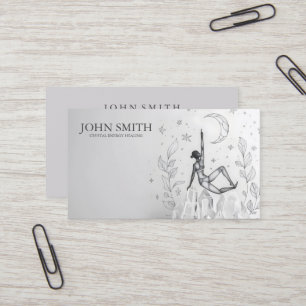 Carte De Visite Cristal Energy Healer Chakra méditation spirituell