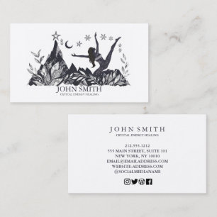 Carte De Visite Cristal Energy Healer Chakra méditation spirituell