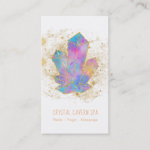 Carte De Visite *~* Cristaux arc-en-ciel Étoiles de Parties scinti