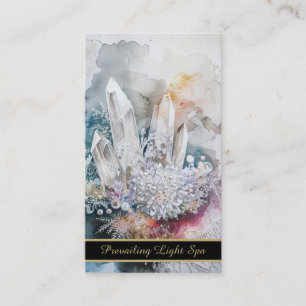 Carte De Visite *~* Cristaux Artsy Drip AP90 Gold Rainbow QR