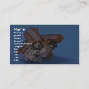 Carte De Visite Cristaux colorés et brillants de topaze