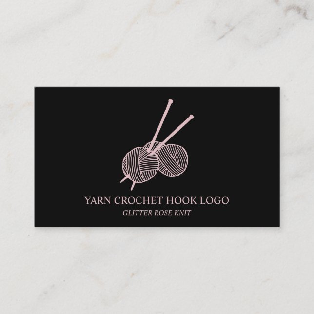 Carte De Visite Crochet à laine (Devant)