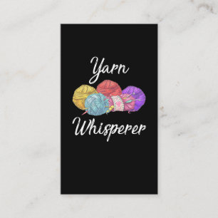 Carte De Visite Crochet accro Yarn Lover Maman grand-mère