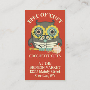 Carte De Visite Crochet de crochet squelettique de moustache de