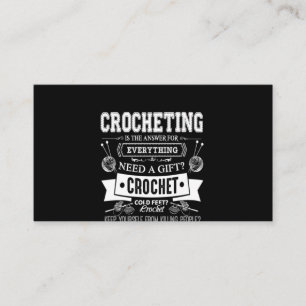 Carte De Visite Crochet Lover  I Love Crochet
