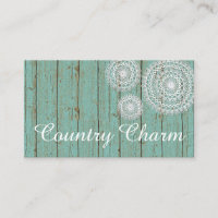 Crochet rustique sur Turquoise Ferme Bois