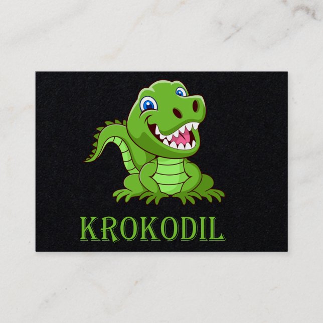 Carte De Visite Crocodile (Devant)