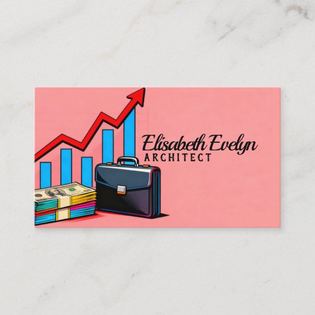 Carte De Visite Croissance Commerciale Rentable (Devant)