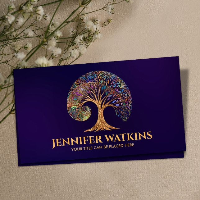 Carte De Visite Croissance éternelle - Golden Ratio Arbre Spiral (Créateur téléchargé)