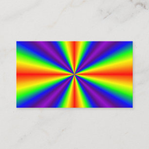 Carte De Visite Croix arc-en-ciel