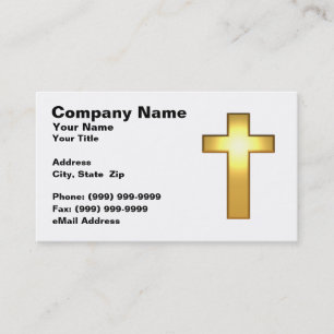 Carte De Visite croix de l'or 3D