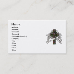 Carte De Visite Croix de tartan de Russell