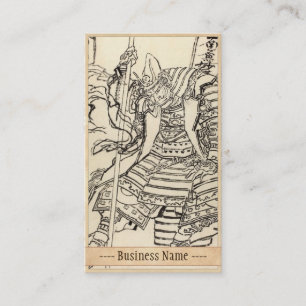 Carte De Visite Croquis de guerrier samouraï Kato Kiyomasa,