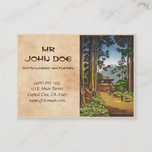 Carte De Visite Croquis de Tsuchiya Koitsu des endroits célèbres