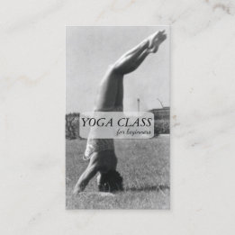 Carte De Visite Cru de pose de Headstand de yoga