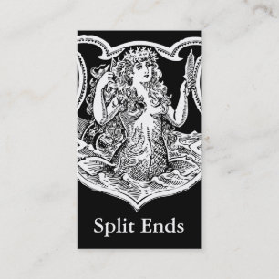 Carte De Visite Cru victorien de sirène de StellaRoot