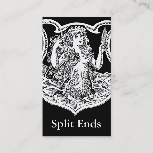 Carte De Visite Cru victorien de sirène de StellaRoot (Devant)