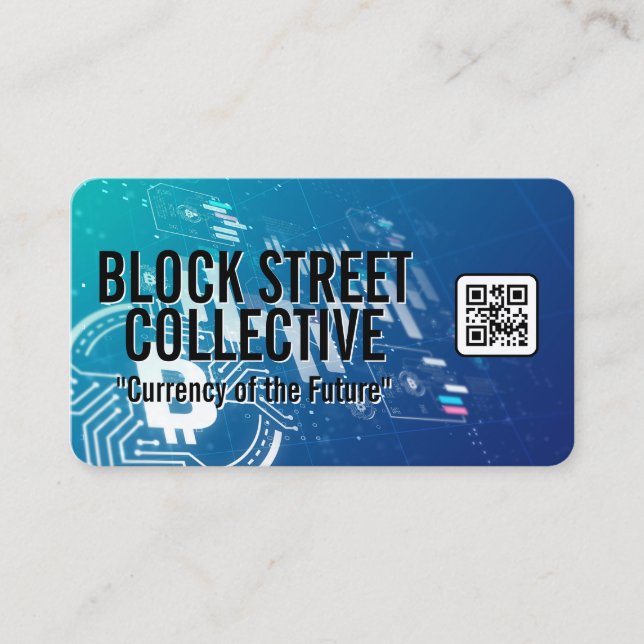 Carte De Visite Crypto | Technologie de chaîne de blocs (Devant)