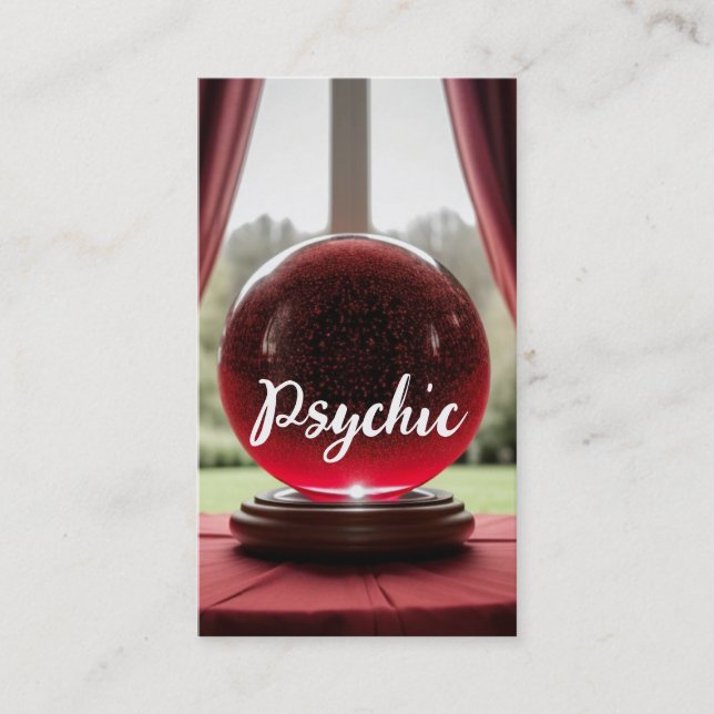 Carte De Visite Crystal Ball Psychic (Devant)