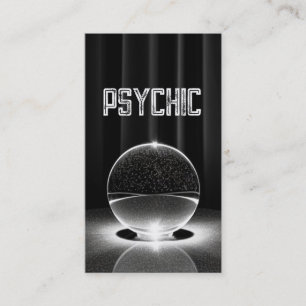 Carte De Visite Crystal Ball Psychic Dark
