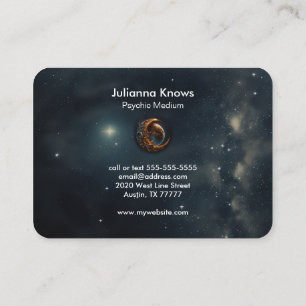 Carte De Visite Crystal Ball Psychic Medium Tarot Reader